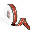 25Yards/Roll Stripes Ribbon DIY Crafts Bows Floral Decor Red Green Ribbons for Cake Box Gift Packaging 2.5cm Christmas