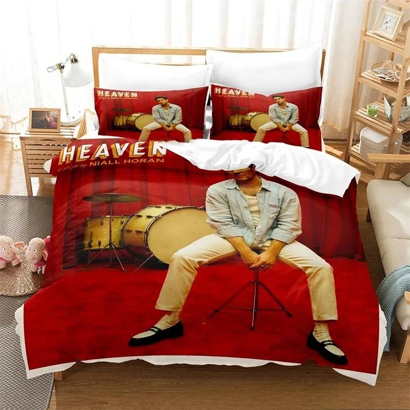 3D Print Niall Horan Bedding Set,Duvet Cover Comforter Bed Set Quilt Cover Pillowcase,King Queen Twin Size Boys Girls Adults