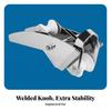 Marine Hardware Silver-Polished Double-Roller Anchor Bracket Mounting Holes