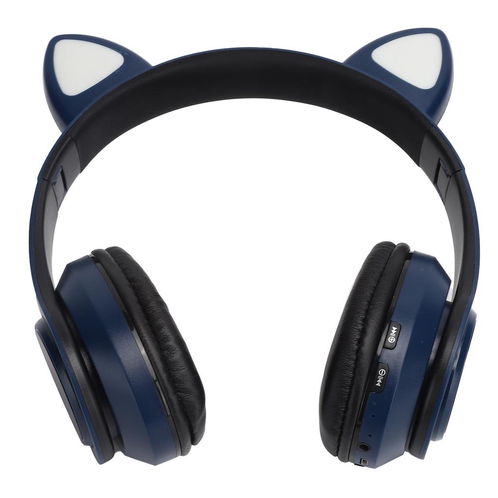 B39 Katzenohrenform Kabelloses Headset Bluetooth Niedlicher Gaming-Kopfhörer für Musik Zuhause Sport Blau