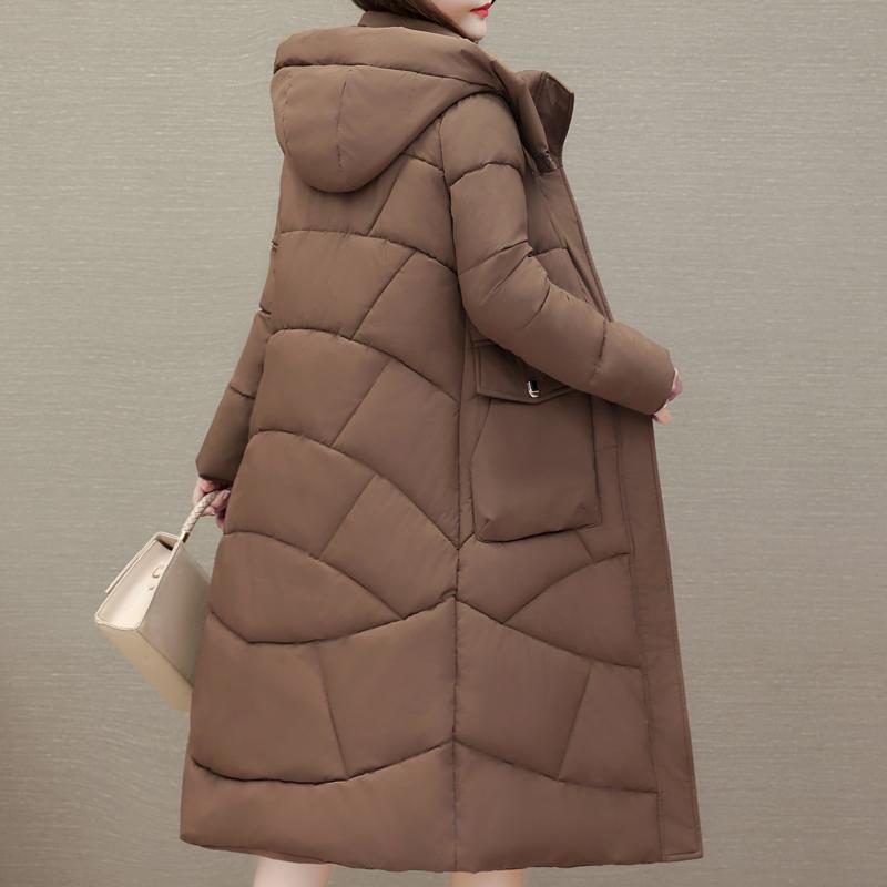 Winter Coat Female Long Parkas Hooded Elegant Thick Warm Jacket Winter Clothes High Quality