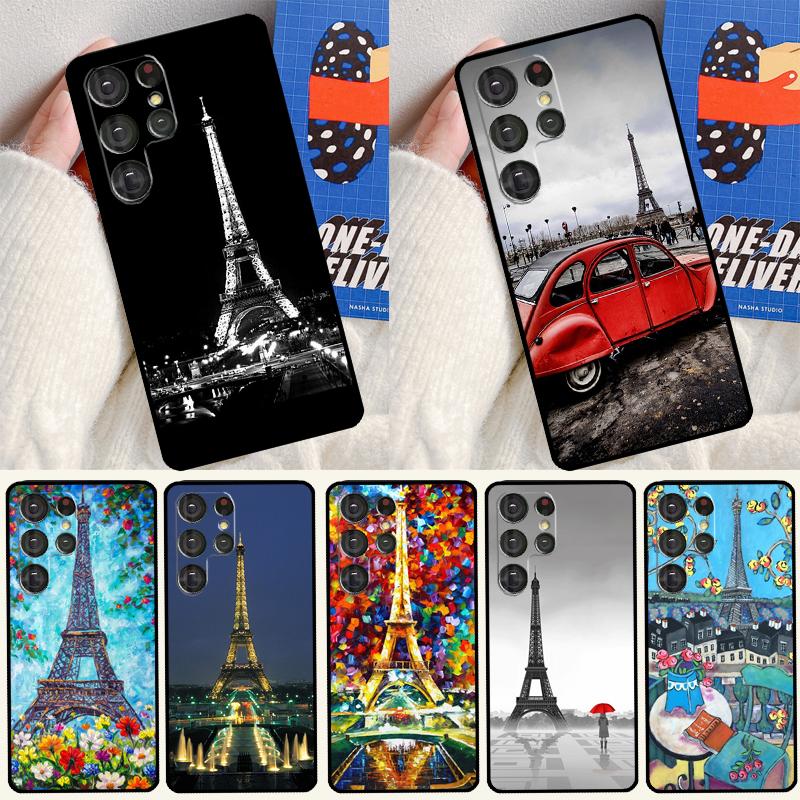 Eiffel Tower Paris Phone Case For Samsung Galaxy S25 S24 Ultra S9 S10 S20 S21 S22 Plus S23 FE S24 FE Cover