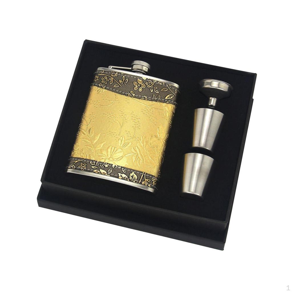 Bottle, Gift Set, Easy Clean Vodka Lightweight Wine Pocket Flasks for Fishing,
