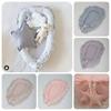 Newborn Baby Pod Nest Ruffle Cocoon Bed Cushion Cotton Lace Sleep Color Solid