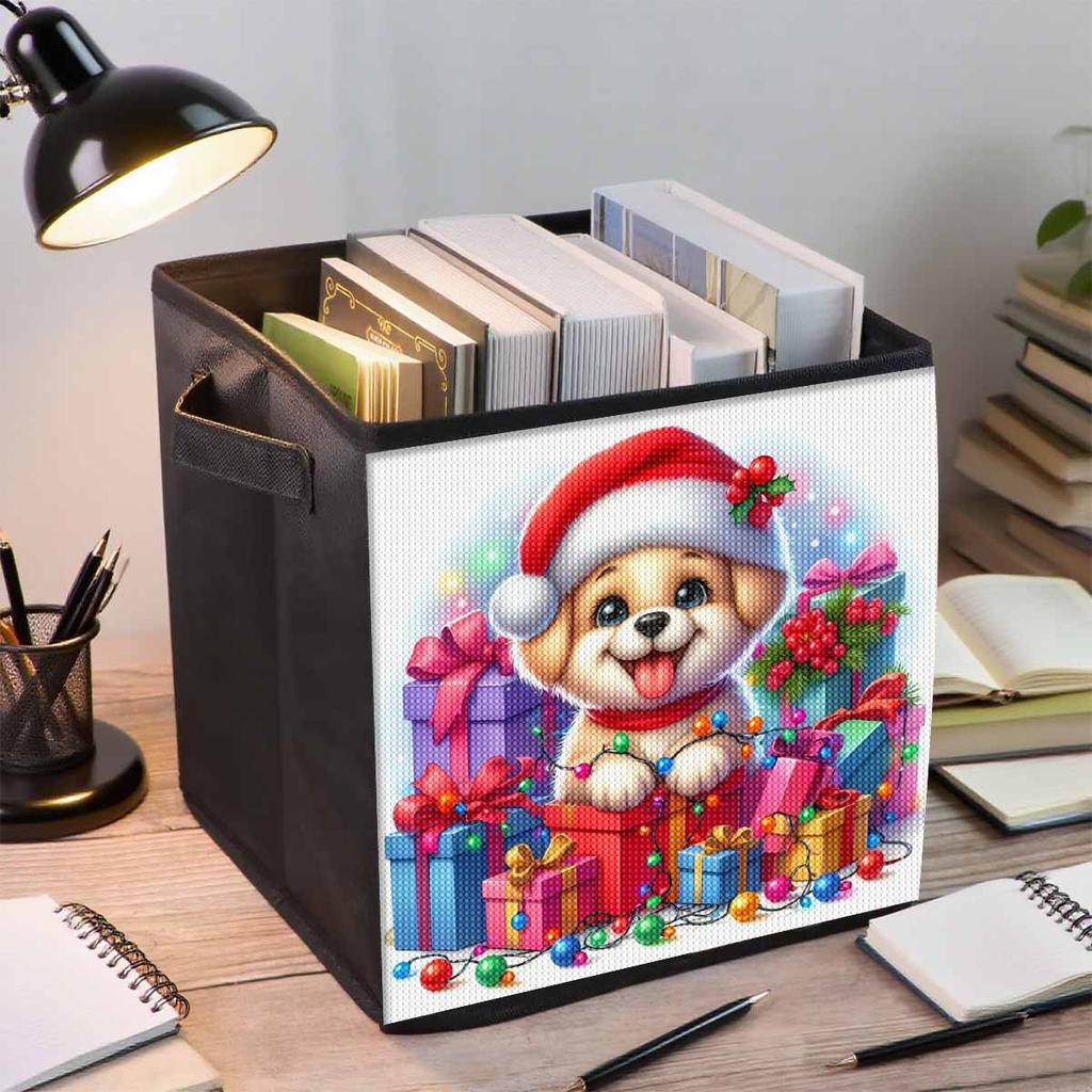 Geschenk Welpe 5D Diamant Malerei Aufbewahrungskorb Voll Runde Bohrmaschine Mosaik Diamant Stickerei Kreuzstich Sets Heimdekor Heimdekor