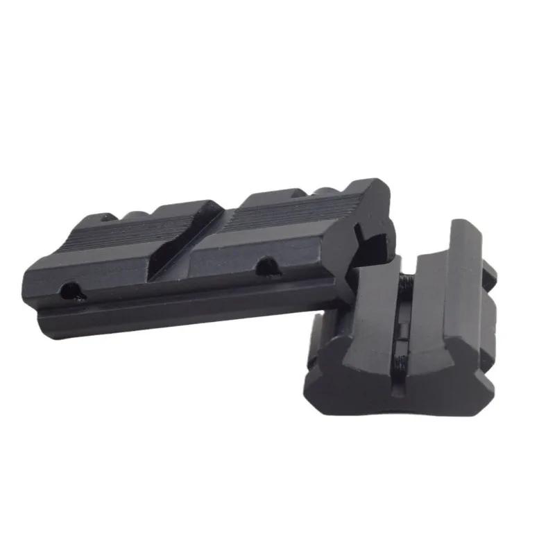Mini Adaptor Șină Weaver 20mm 2 Buc. Convertor Bază Coadă de Rândunică 11mm CNC Montură 9.5-10mm Instrument de Instalare Optică de Vânătoare