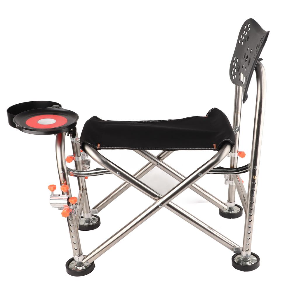 Fishing Folding Chair Breathable Waterproof Portable Camping Chair with Bait Box for Fishing