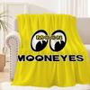 Fashion M-Mooneyes-Brand Logo Blanket Plush Nap Sofa Rug for Living Room Warm Office Bedroom Birthday Home Travel Kid Gifts