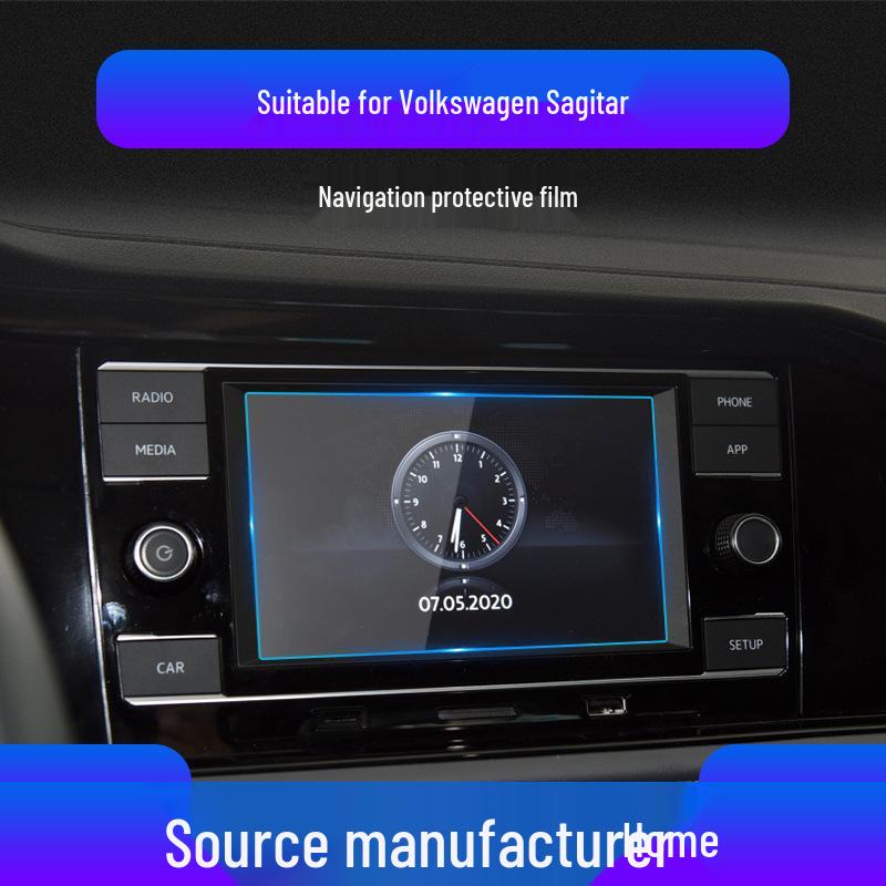 Volkswagen Sagitar Displayschutz: Kratzfeste gehärtete Folie für Navigation und Mittelkonsole.