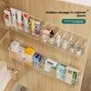 Medicine Storage Box Cabinet Door Wall-mounted Storage, Compartmentalized Small Ointment Box Storage Rack, No Installation Required