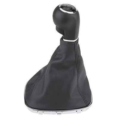 5-Gang Schalthebelknauf Manschettensatz Passend für Opel Corsa D 2006-2014 Schwarz + Silber