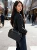 New Leather Woven Camera Bag Tofu Bag Niche Retro Boston Women's Bag Cross-border Fashion Shoulder Messenger Bag