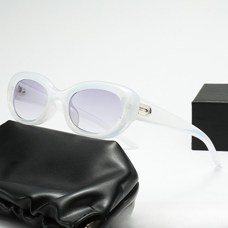 

Высококачественные женские солнцезащитные очки в овальной маленькой оправе Xiaohongshu, модные трендовые солнцезащитные очки интернет-знаменитостей