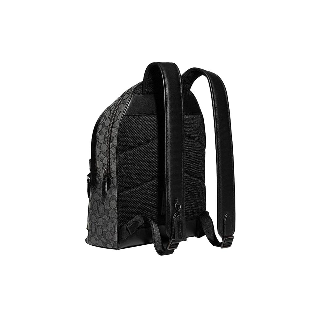 Coach Charter 30 Classic Monogram Large Capacity Fabric Backpack Men backpack Black CC077-MI5