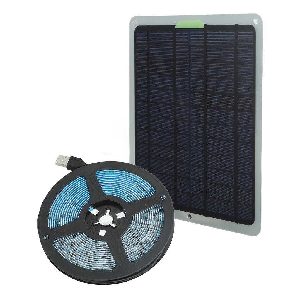 20W Full Spectrum Solar Power Lamp LED 5V IP65 Waterproof Solar Plant Grow Light Strip for Garden