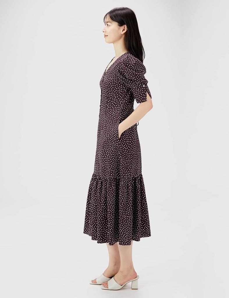 Sustaina Puff Slim Print Dress SWFO224092 DPPL 00 [Sneider] Women's