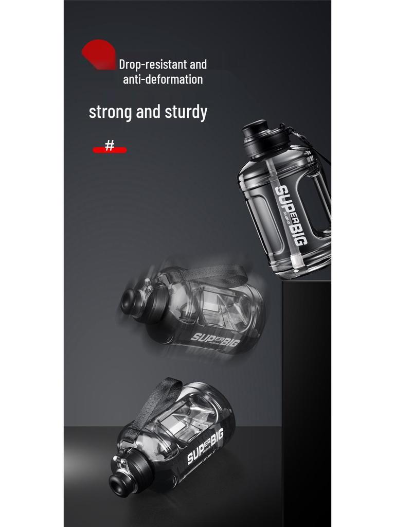 Ton Ton Durable High-Temp Resistant Outdoor Sports Water Bottle with Straw