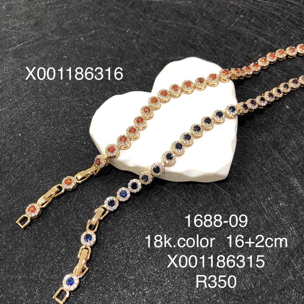 XUPING Jewelry Iced Out Synthetic CZ Colorful Gemstone Artificial Stone Clasp Gold Color Plated Pink Women Heart Tennis Bracelet