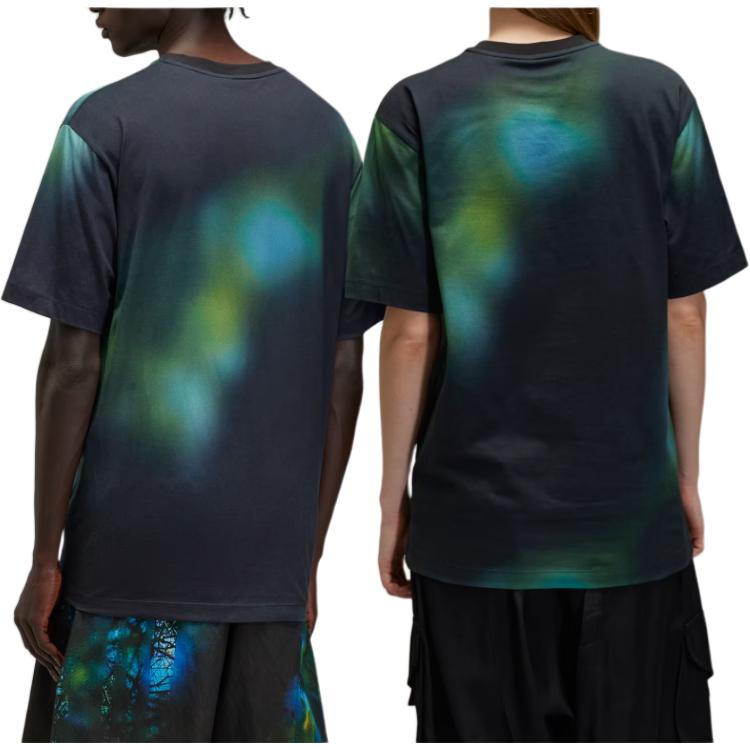 Y-3 All Over Print Tee Multicolor Unisex Tops Multi-Color JL6880