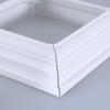 White Plastic Post Sleeve 4x4Inch Interior Diameter Base Trim Easy Install Skirt for Deck Porch Railing Column (4Pack)