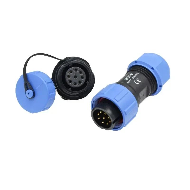 WEIPU SP17 SP1710 SP1712 IP68 Waterproof Aviation Connector Male Plug Female Socket Adapter 2 3 4 5 7 9 10 Pin For Medical LED