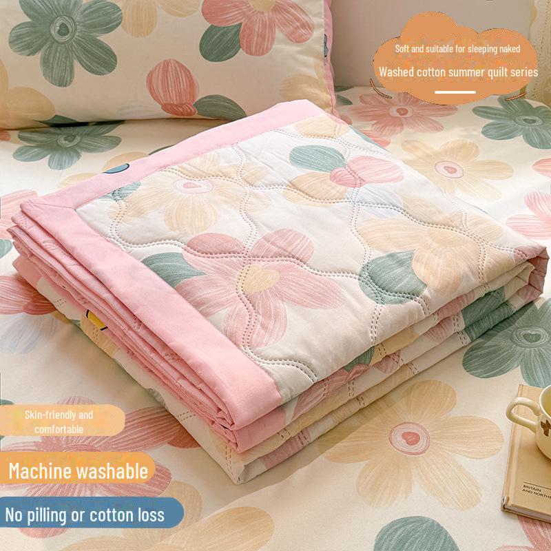 

Нова літня охолоджувальна ковдра 2024 року, яку можна прати в пральній машині – не з бавовни, один розмір 150x200cm Single - Machine Washable Cotton