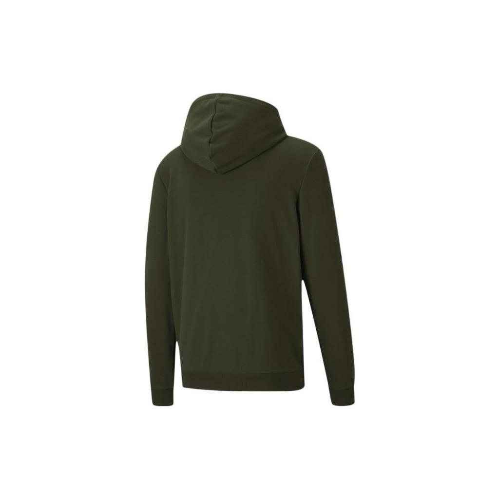 Puma Solid Color Print Casual Hooded Zip-Up Long Sleeve Sweatshirt Jacket Men Outerwear Dark-Green 585216-70