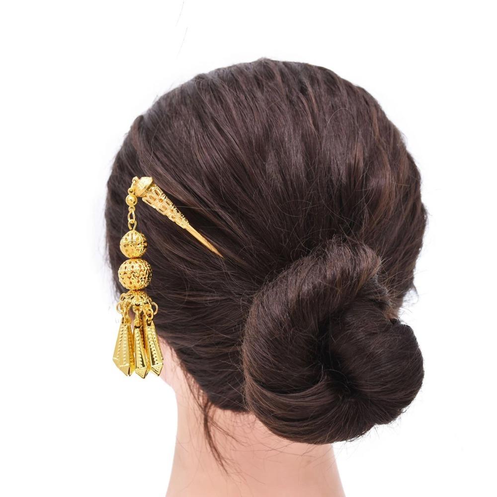 Ethnic Style Thai Metal Flower Hair Fork Ethnic Style Hair Sticks  The Water-Sprinkling Festival