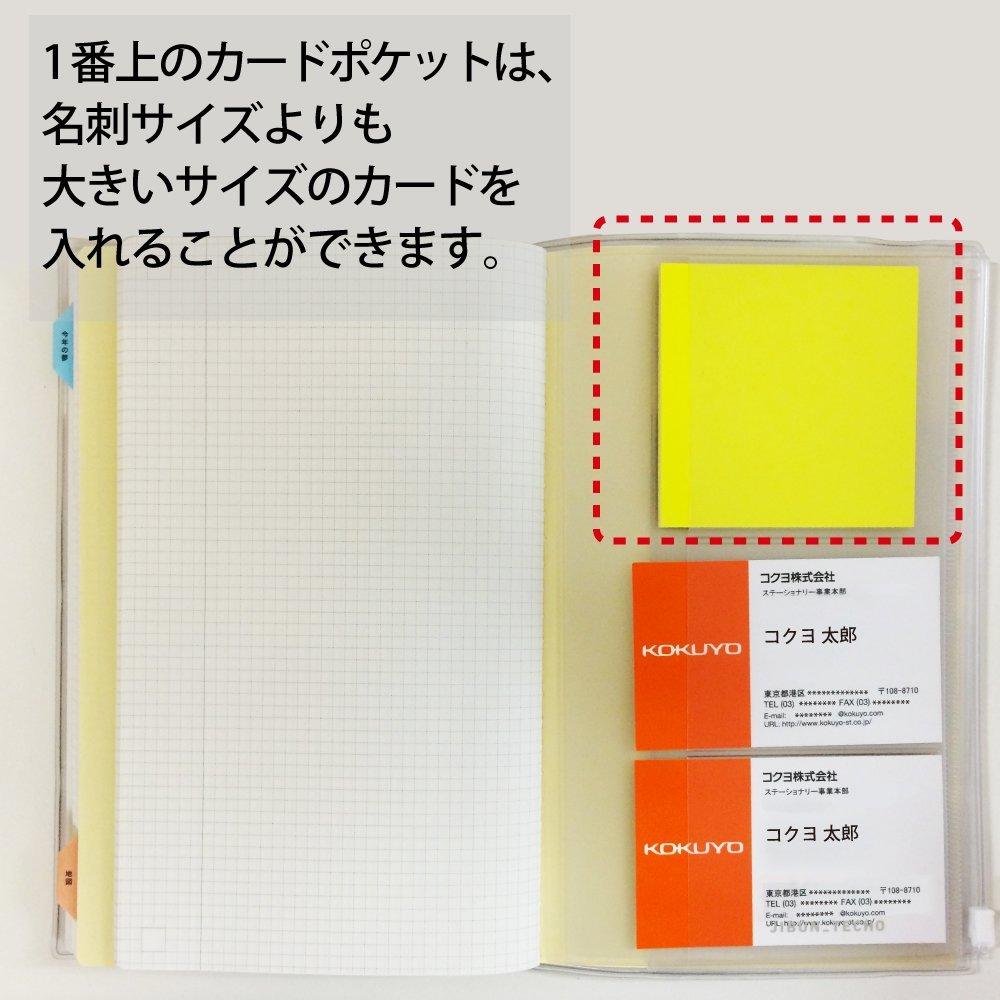 KOKUYO Jibun Techo Zippered Clear Case for A5 Slim