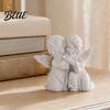 Warm Feel Angel Statue Resin Cherubs Figurine White Statue