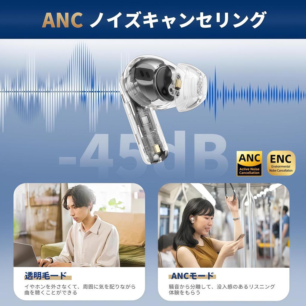 Direct Sales 2026 Prime Day Wireless Earphones Bluetooth Noise Cancelling Earbuds Automatic Pairing Spatial Audio Active Noise Cancelling My Qi HIFI