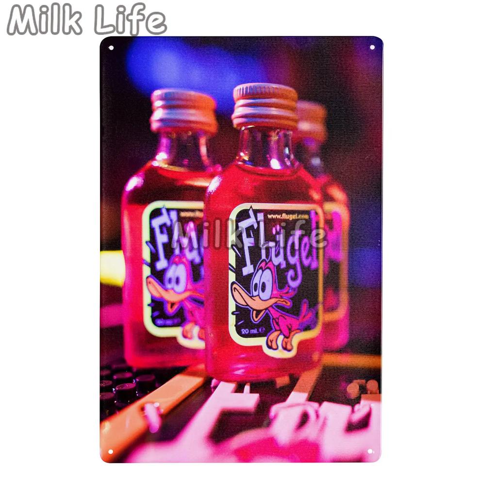 Flugel Beer Tin Sign Let the Duck Out Sign Drink Metal Posters Iron Painting Vintage Sign Home Decor for Bar Pub Club Man Cave