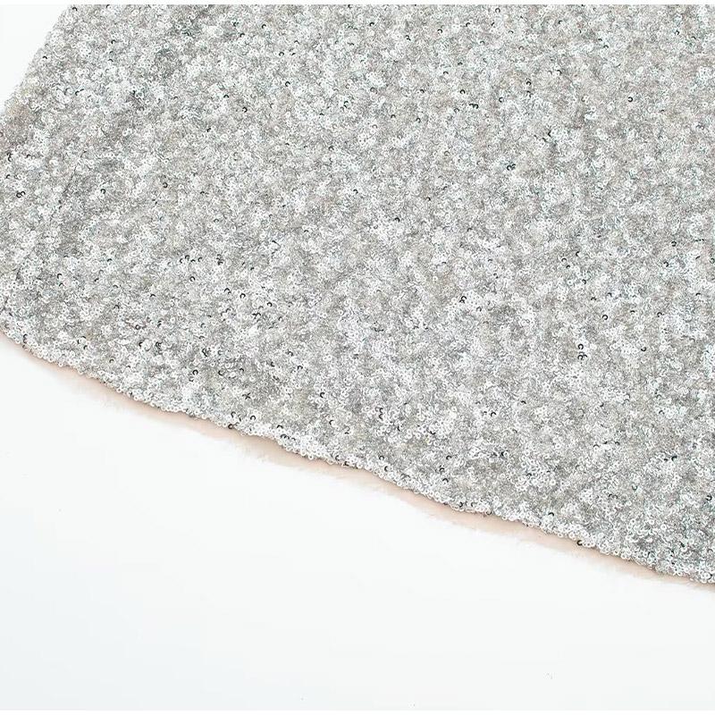 Sexy Sequin Women Party Sling Dress Elegant Sleeveless Backless Hip Package Sheath Dresses Fashion Club Evening Robe