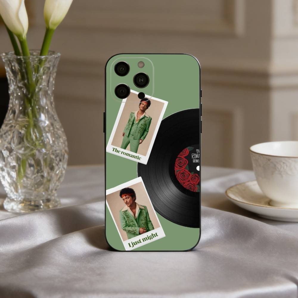 F-famous B-Bruno Mars The R-Romantic Phone Case Silicone Soft For IPhone 17pro 16 15 14 13 12 11 X XR Plus Pro Max Plus