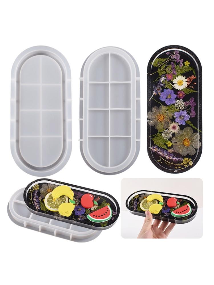 Matrițe Rășină Suporturi de Pahar Formă Ovală Matrițe Silicon Suporturi de Pahar Matrițe Silicon pentru Turnare Rășină Epoxidică