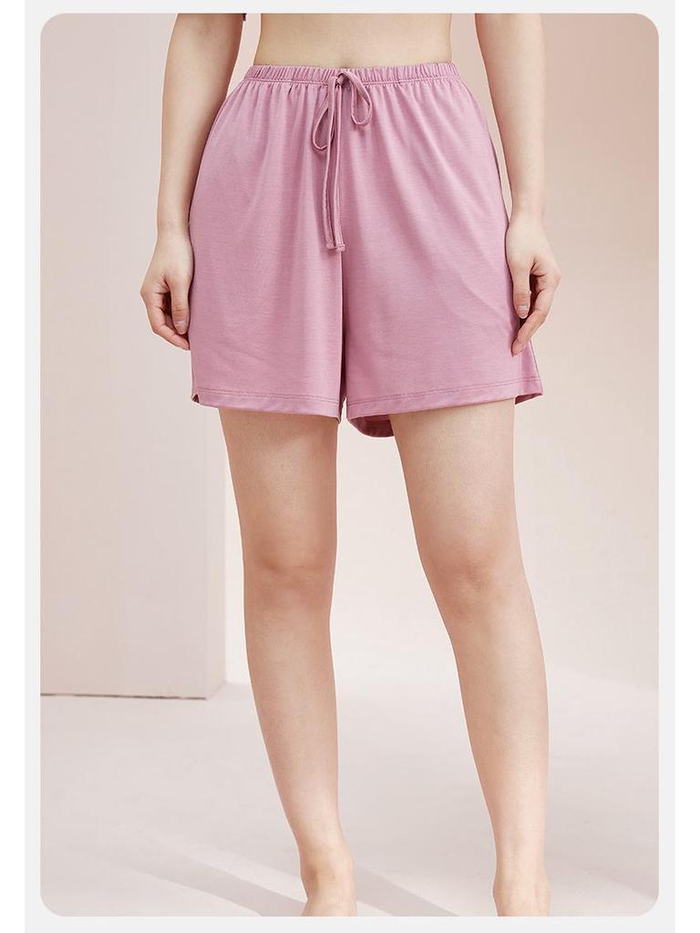 Summer Women's Ice Silk Modal Pajama Shorts - Versatile for Outdoors and Lounging
