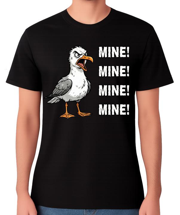 

Greedy Seagull Mine! T-Shirt Funny Bird Meme Graphic Unisex Tee 5XL різнокольоровий