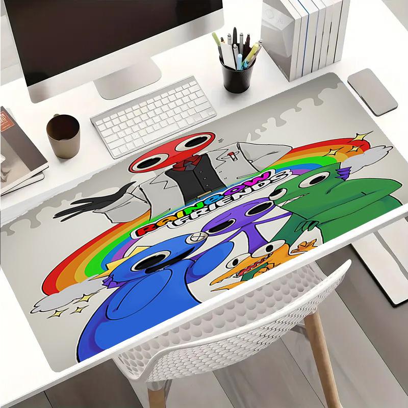 Rainbow Friends1 Theme Premium Non-slip Mouse Pad with Stitched Edges,Durable Rubber Material,for Desktop & Gaming Great Gifts