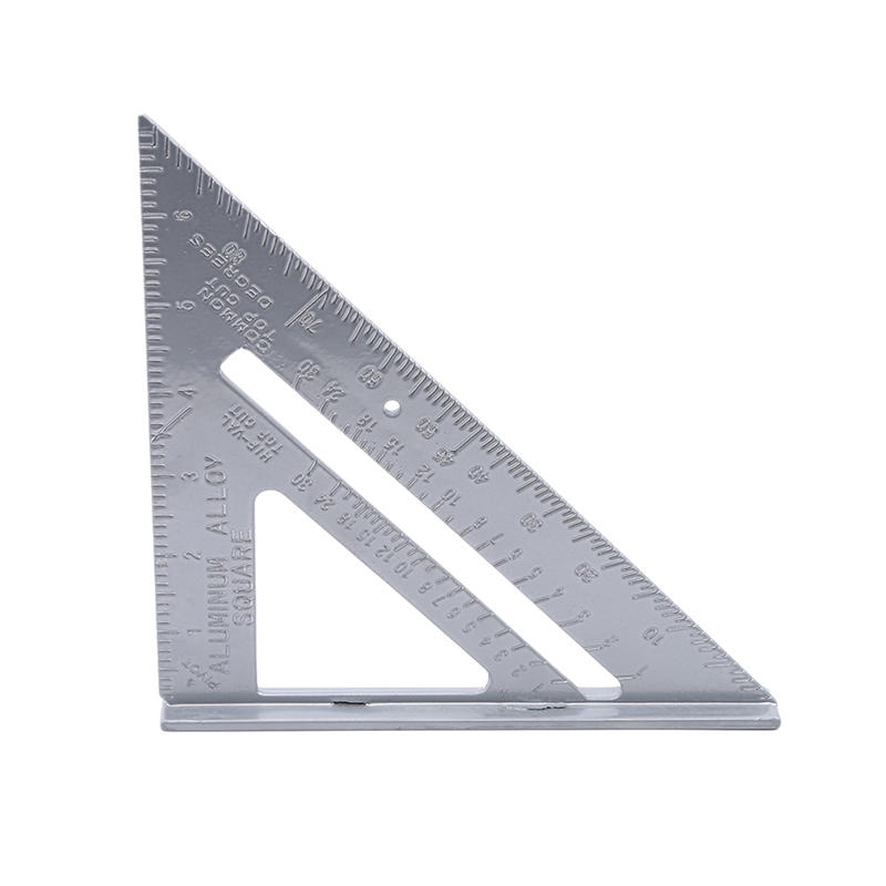 Régua triangular de aço inoxidável transferidor esquadria carpinteiro ferramenta de medição