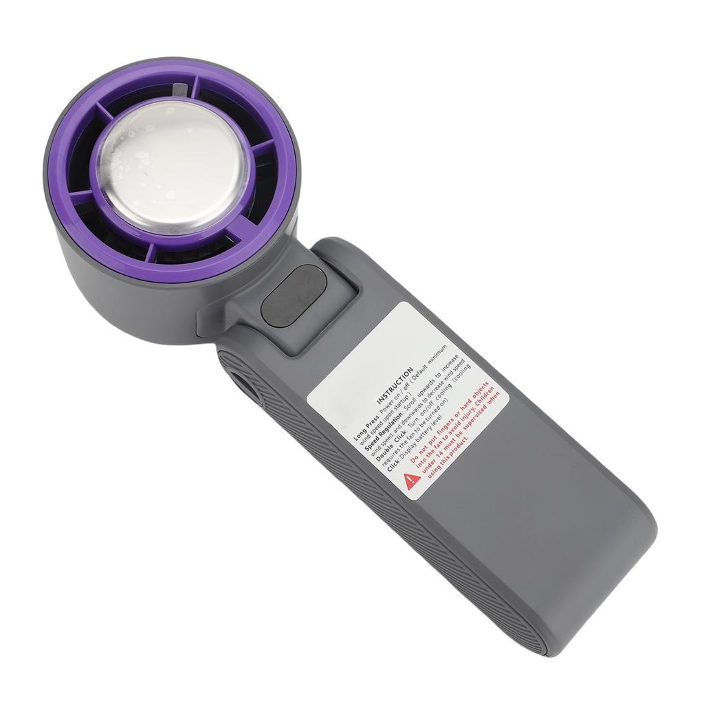 Portable Handheld Fan USB Charging Brushless Motor Digital Display High Speed Pocket Cooling Fan