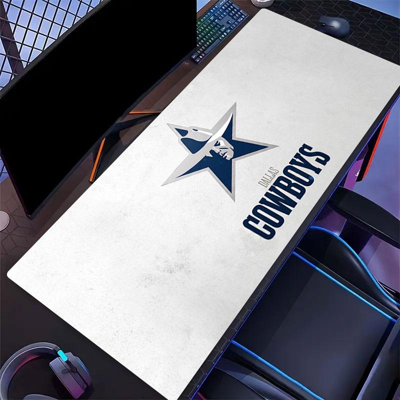 Dallas Cowboys Large Gaming Table Cushion Non-slip Laptop Tablet Big Mousepad XXL Mat Mini PC Playmat With Lock edge