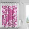 Artistic Tiger Print Shower Curtain Waterproof Bathroom Decorative Animal Theme Partition Curtain with 12 Hooks 240x180cm