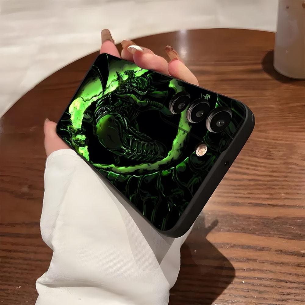 Alien Film Space Horror Phone Case For Samsung S26 S25 S24 FE S23 S22 S21 Plus S20 Ultra Note20Ultra Black Soft Shell