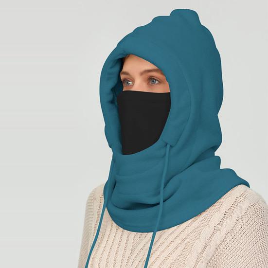 Jezdecká pokrývka hlavy Vylepšený fleece Nastavitelná stahovací šňůrka Větruodolný design Zesílená lyžařská čepice Vybavení do chladného počasí