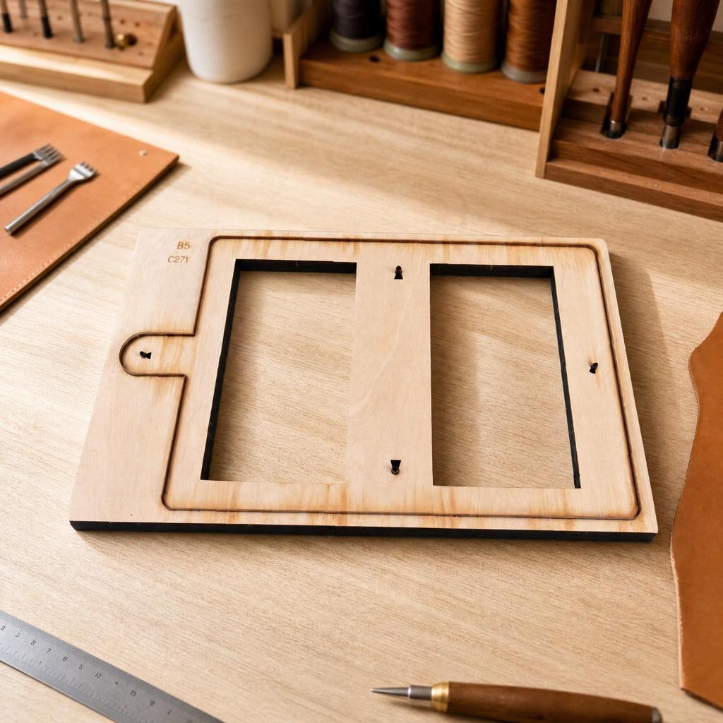 Wooden Notebook Die Mold Accurate Cuts for Home Workshops