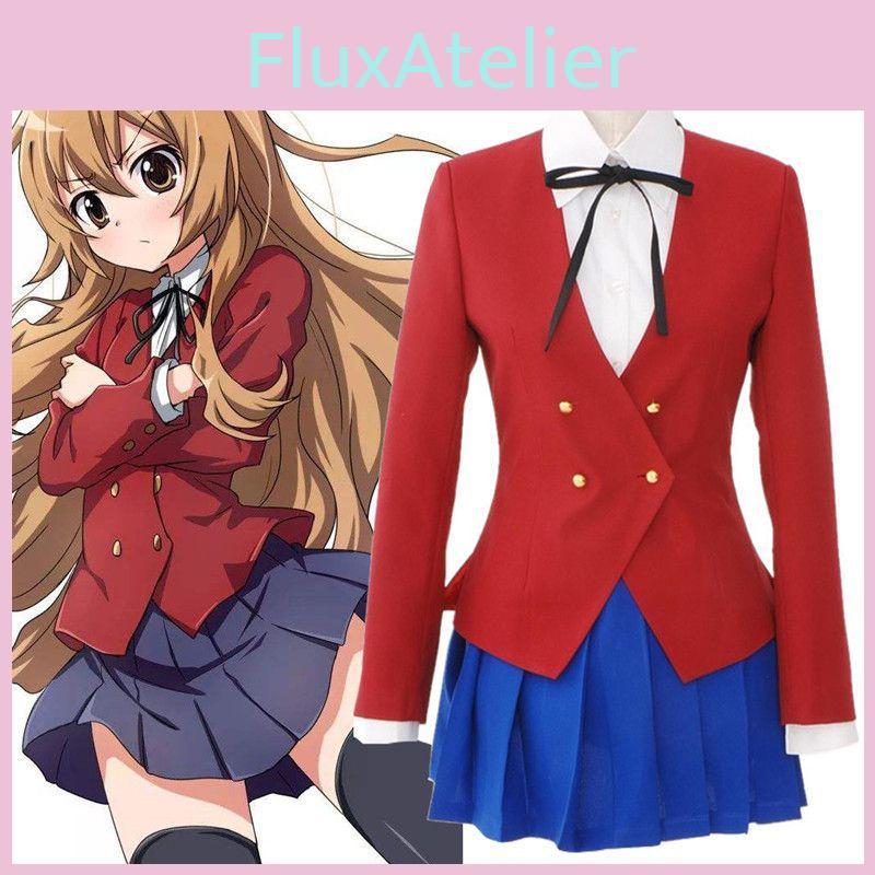 Stunning Dragon Tiger Toradora Aisaka Taiga Cosplay Costume Exquisite School Uniform For Large Sizes