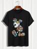 Disney Printed Women's Men's T-shirts A Regular Pure Cotton T-Shirt In A Summer Casual Style Tee Unisex Men Clothing Y2k Clothes