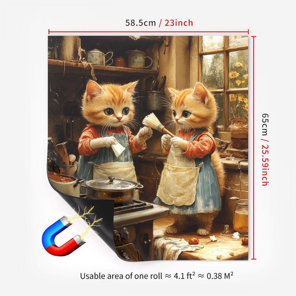 65X58.5Cm Household Dishwasher Magnetic Sticker Kitchen Home Refrigerator Magnetic Sticker