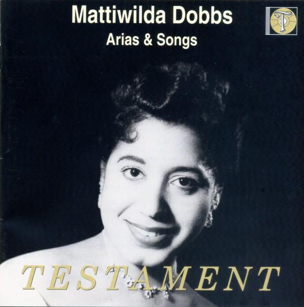

CD MATTIWILDA DOBBS - Arias & Songs [CD] Mattiwilda Dobbs SBT1137 Testament 1999 UK Classical Used