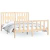 Cadre de lit - Maison Exclusive - Bois de pin massif - 160x200 cm - Marron